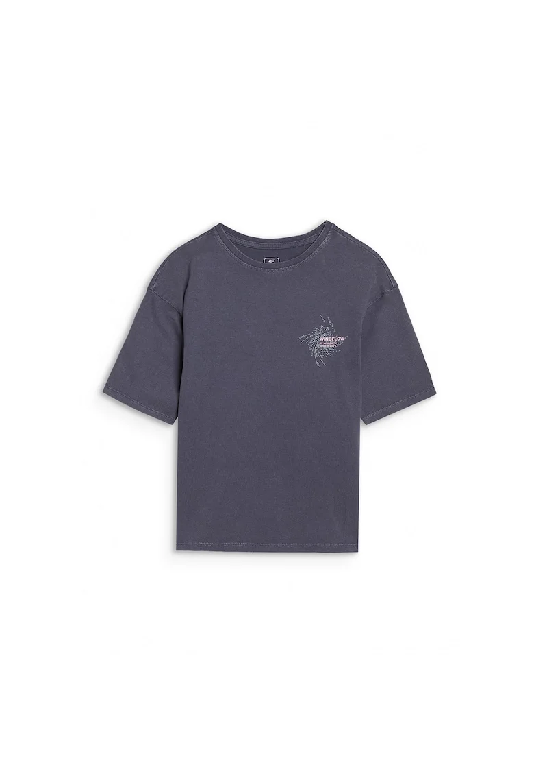 Tricou  pentru fete, Bumbac, Gri, Gri
