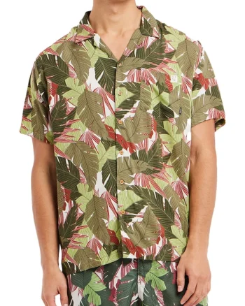 Camasa cu maneca scurta barbati,  Viscoza, Multicolor, Multicolor
