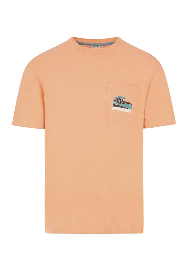 Tricou barbati  PRTJake, croiala lejera, decolteu rotund, bumbac, portocaliu