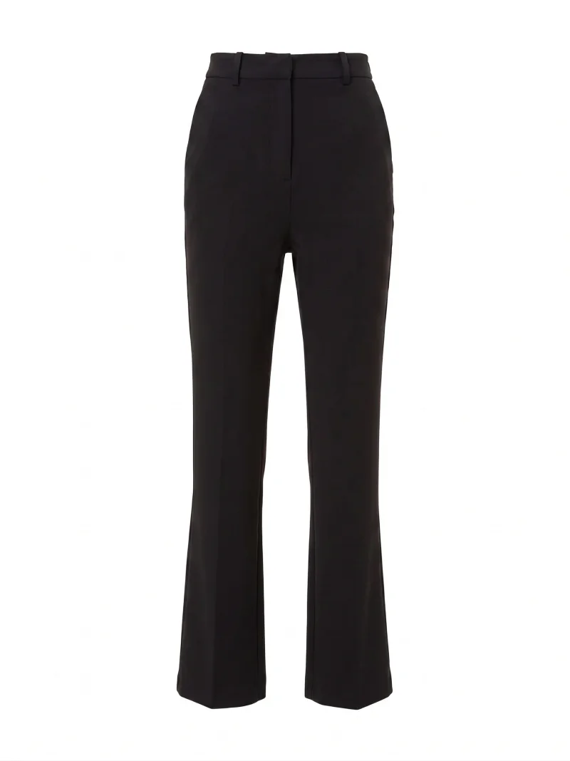 Pantaloni drepți din mix de vâscoză ORSAY negru - 34