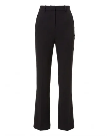 Pantaloni drepți din mix de vâscoză ORSAY negru - 34