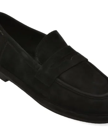Mocasini EPICA negri, QS919, din piele intoarsa