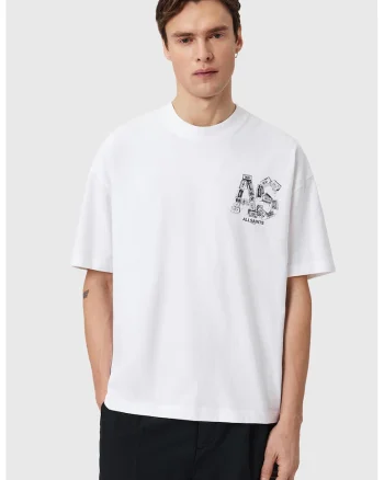 Tricou supradimensionat cu imprimeu grafic Mixtape, Gri deschis/Alb optic