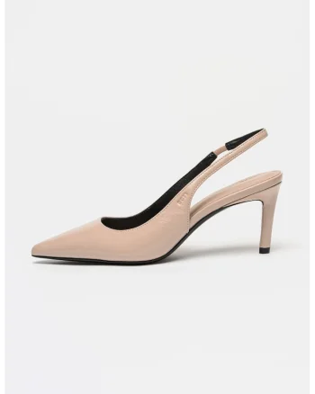 Pantofi din piele cu varf ascutit Gracey, Roz deschis