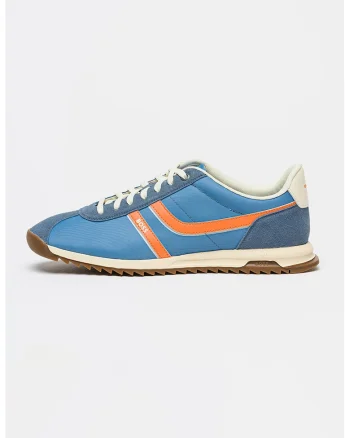 Pantofi sport din plasa cu detalii contrastante Zayn, Portocaliu/Albastru prafuit/Albastru deschis