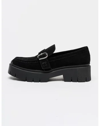 Pantofi loafer din piele intoarsa Kris, Negru