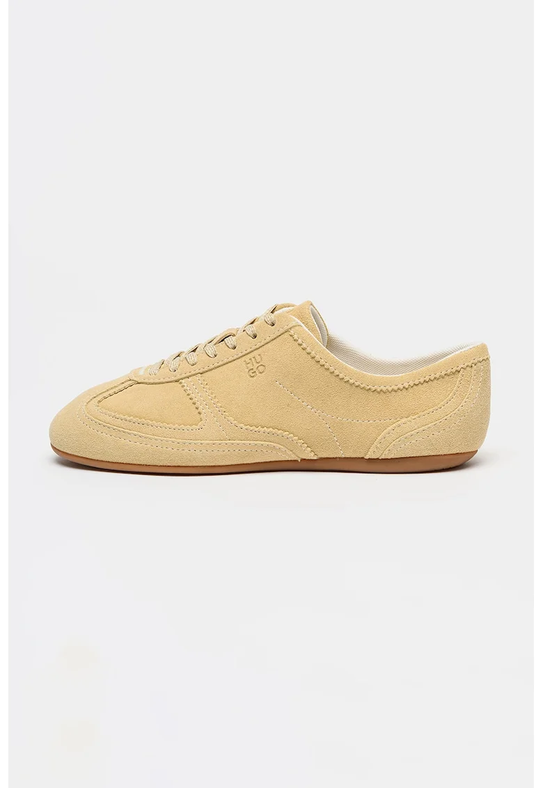 Pantofi sport din piele intoarsa Mystie, Bej deschis