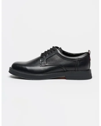 Pantofi derby din piele Lenner, Negru