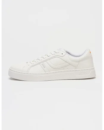 Pantofi sport din piele ecologica cu logo discret Rhys, Alb