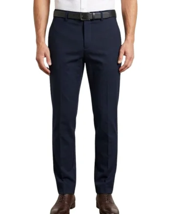 Pantaloni de costum slim fit din lana,