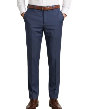 Pantalonui de costum slim fit de lana Modern,