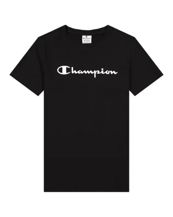 Tricou dama  croiala regulata, decolteu rotund, bumbac, Negru