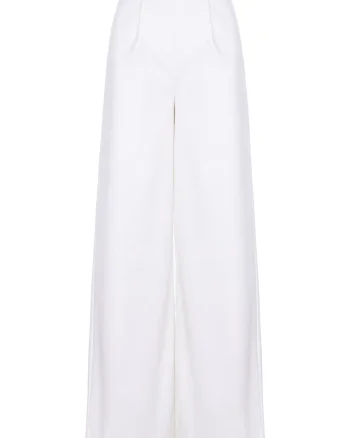 Pantaloni din stofa cu croiala larga