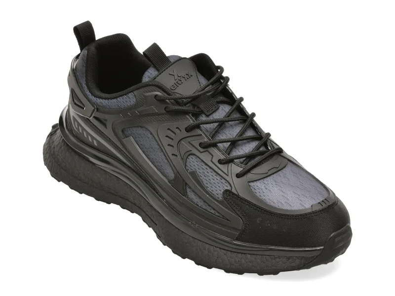 Pantofi sport GRYXX negri, 33398, din piele ecologica