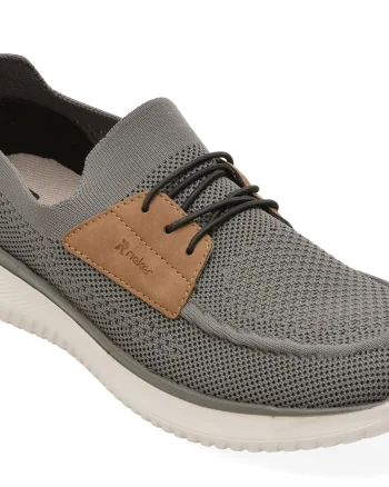 Pantofi sport RIEKER gri, B9656, din material textil