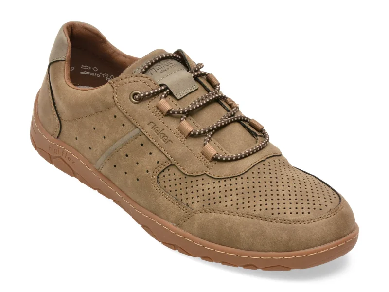 Pantofi sport RIEKER maro, 8351, din piele ecologica
