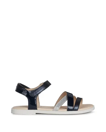 Sandale copii,  207897007, Piele ecologica, Albastru marin, Bleumarin