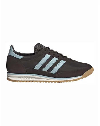Pantofi sport SL 72 OG cu detalii din piele intoarsa, Maro inchis/Albastru lavanda