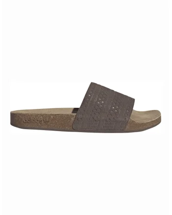 Papuci de piele intoarsa Adilette RS, Maro inchis
