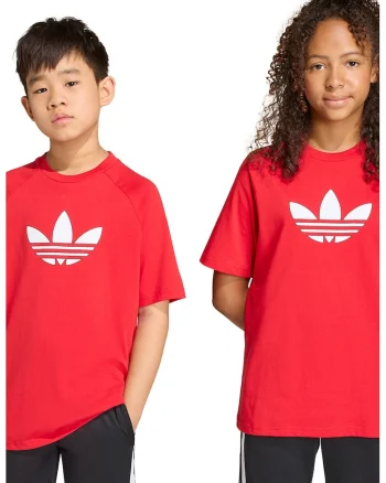 Tricou lejer cu logo GFX, Rosu/Alb