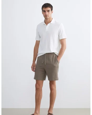 Bermude cu talie ajustabila, Sage Green