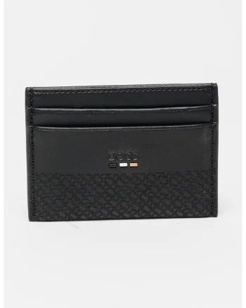 Portcart de piele ecologica Ray, Negru