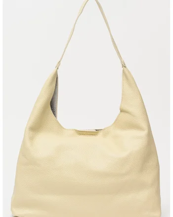 Geanta shopper uni de piele cu etui detasabil, Bej antichizat