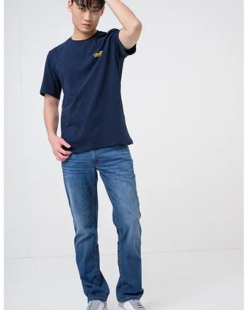 Tricou cu logo Austin, Albastru petrol