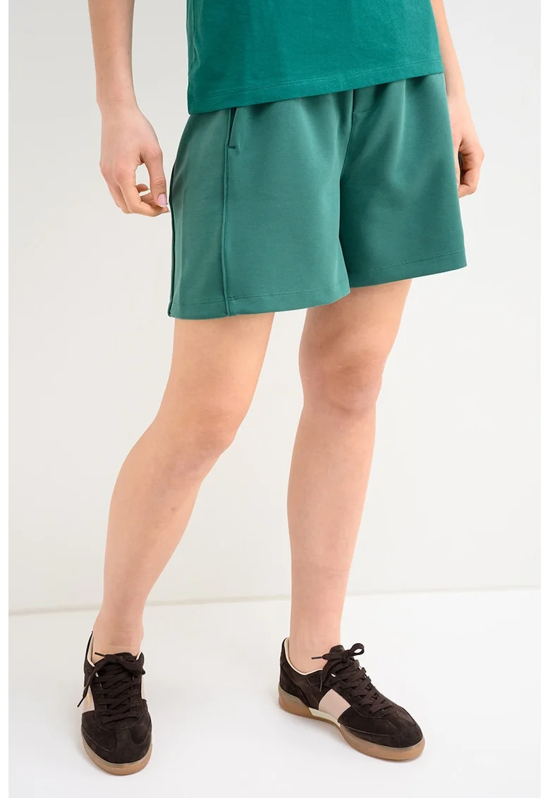 Pantaloni scurti din amestec de modal Eta, Verde englez