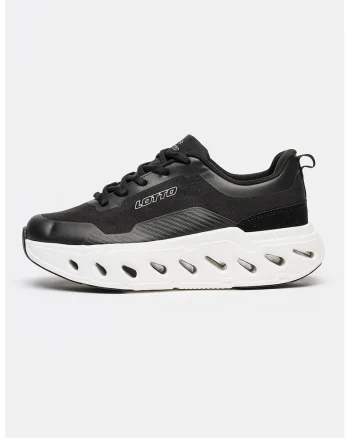 Pantofi sport Aquila de plasa cu amortizare, Negru/Alb murdar