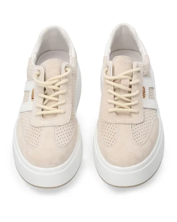 Pantofi sport uni de piele intoarsa cu perforatii