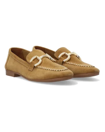 Pantofi loafer cu aplicatie metalica decorativa