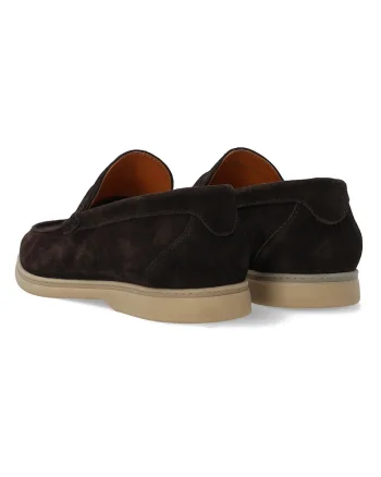 Pantofi loafer cu cusaturi laterale din piele intoarsa