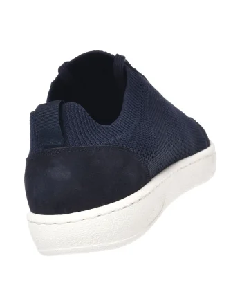 Pantofi sport de plasa cu garnituri de piele intoarsa, Albastru