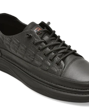 Pantofi sport BITE THE BULLET negri, A76021, din piele naturala
