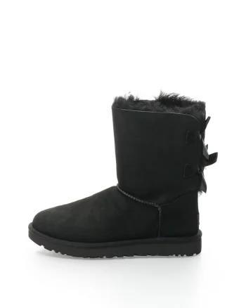 Ghete negre din piele intoarsa fara inchidere Bailey