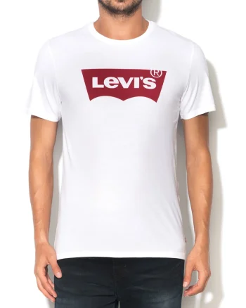 Tricou alb cu imprimeu logo