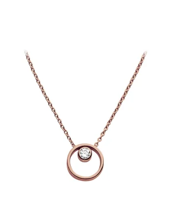 Colier cu zirconia Elin, Auriu rose
