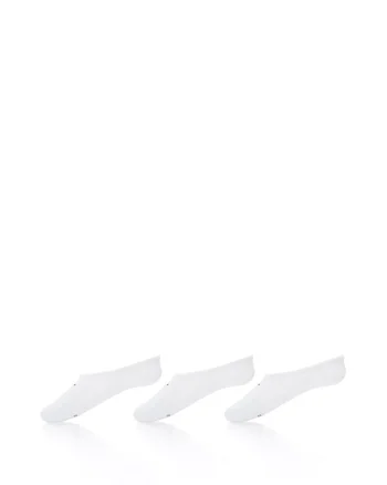 Set de sosete unisex foarte scurte - 3 perechi, Alb