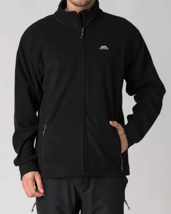 Bluza de trening din fleece cu fermoar Bernal, Negru