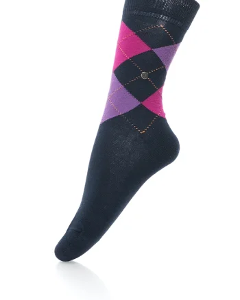 Sosete lungi cu model argyle Queen