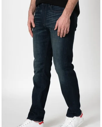 Blugi slim fit cu aspect decolorat 000495661, Alb murdar/Bleumarin