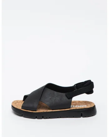 Sandale din piele cu inchidere velcro Oruga