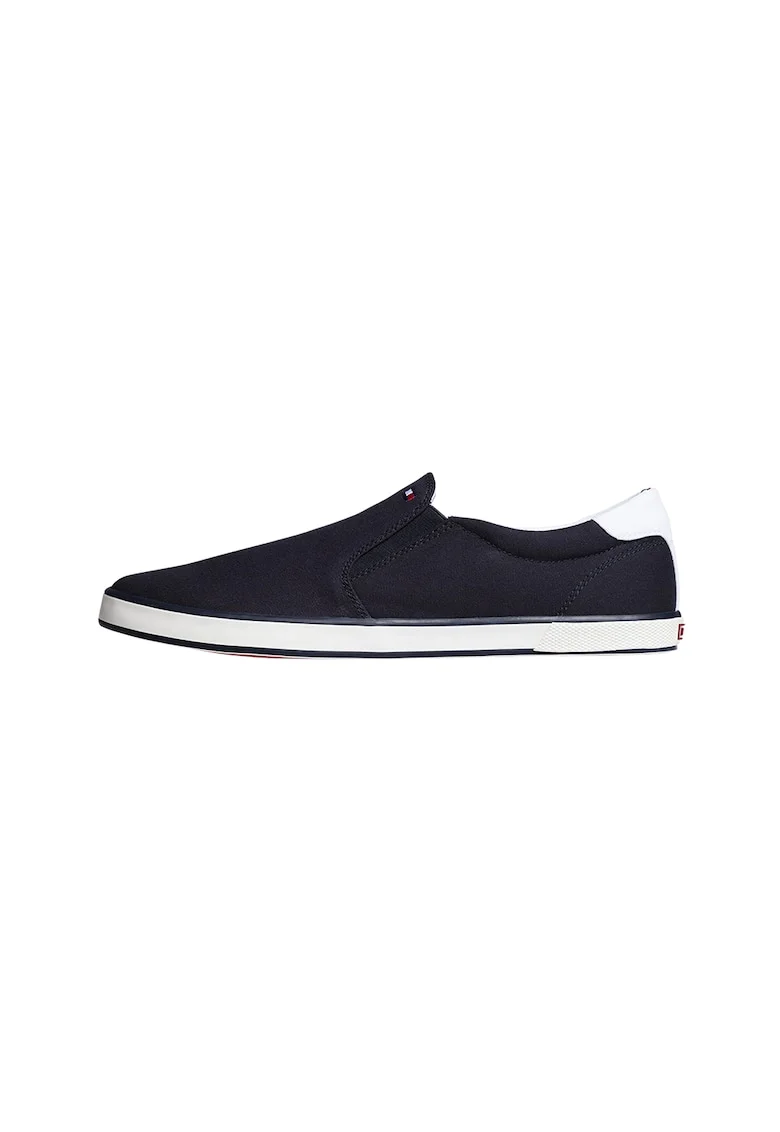 Pantofi sport barbati,  Iconic Vulcanized Sneakers, Poliester, Albastru, Alb/Bleumarin