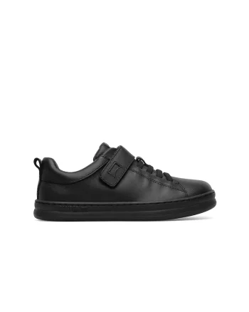 Pantofi sport de piele cu insertii de material textil1 Runner Four 159, Negru