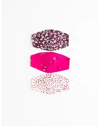 Set de masti de fata - 3 piese, Multicolor