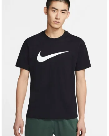 Tricou cu imprimeu logo Sportswear Swoosh, Negru