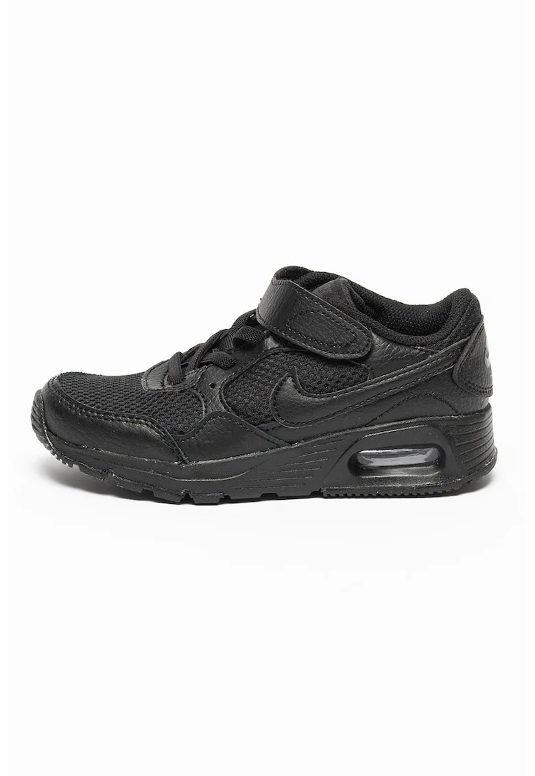 Pantofi sport cu piele si velcro Air Max SC, Negru