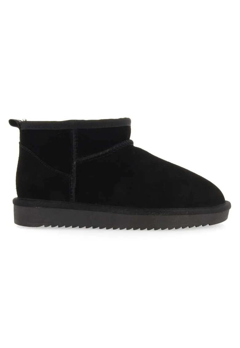 Ghete de piele intoarsa, fara inchidere Berek, Negru