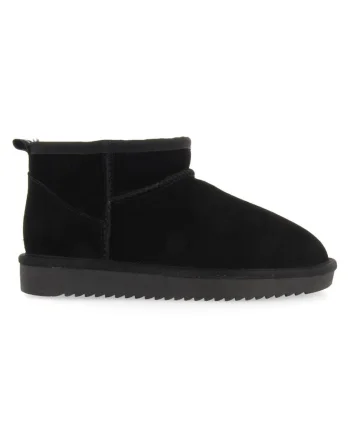 Ghete de piele intoarsa, fara inchidere Berek, Negru